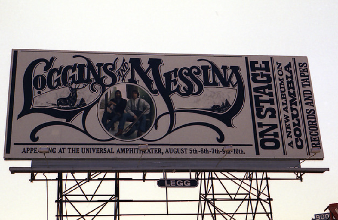 loggins and messina logo - Ccgins & Messina Appe Ng At The Universal Amphitheater, August 5th6th7th510th. Legg On Stage A New Album On Columbia Records And Tapes 900